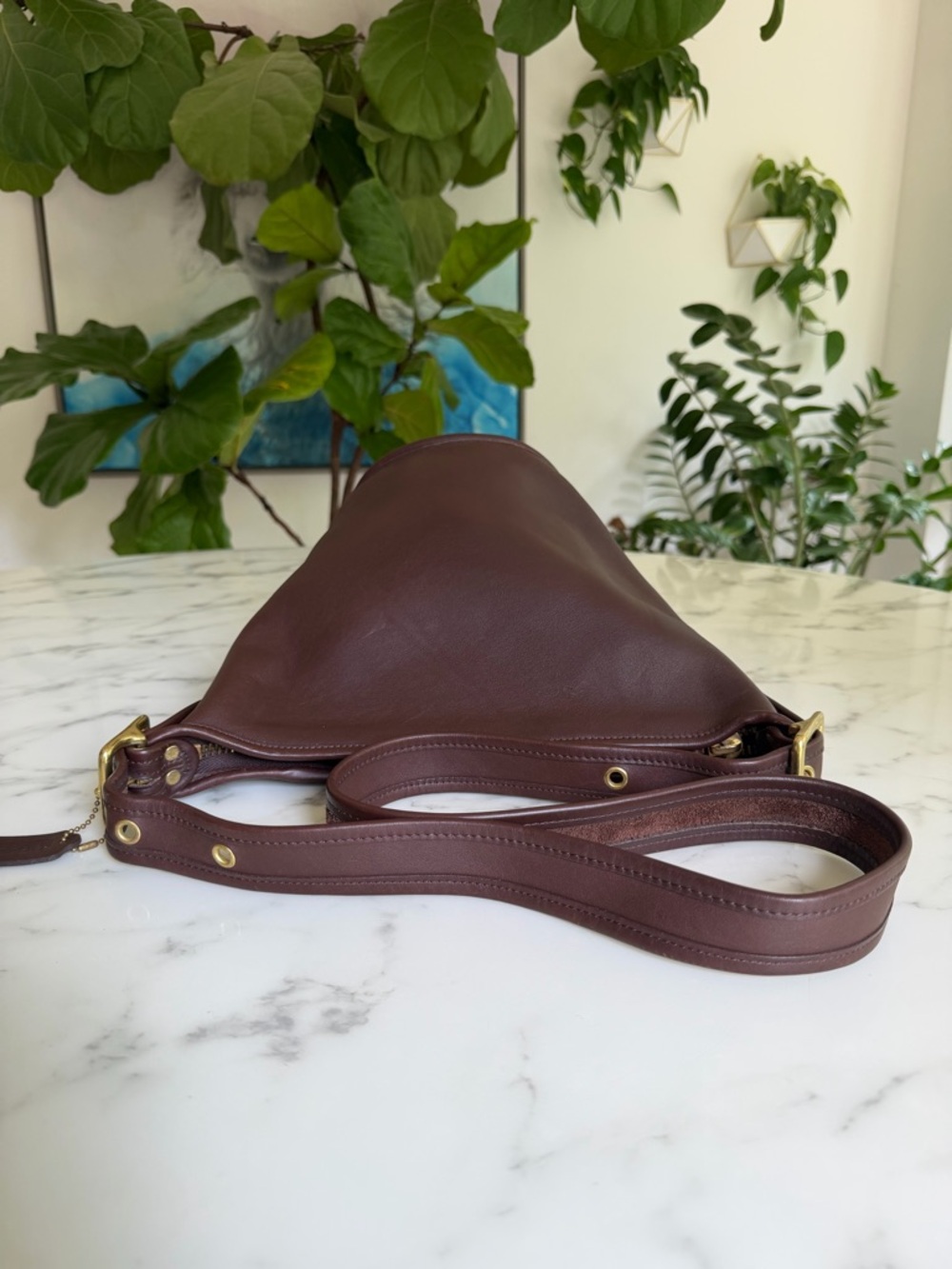 Coach Vintage Helen's Legacy Crossbody Shoulder Bag 9953 Mahogany Brown Leather - Picture 12 of 16
